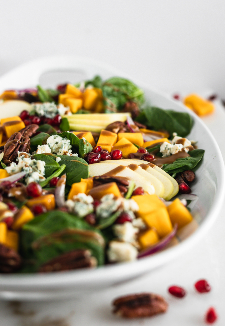 Roasted Pumpkin Spinach Salad Lively Table