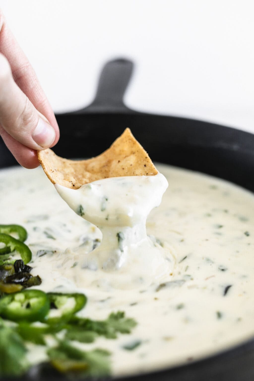 Roasted Poblano Skillet Queso Blanco Lively Table
