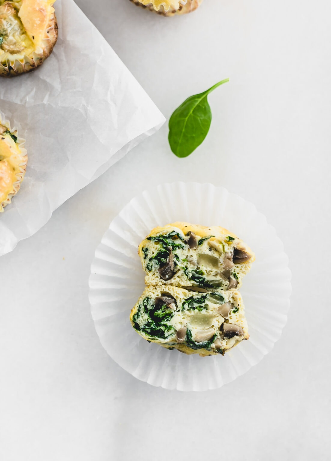 Easy Mushroom Spinach Egg Muffins - Lively Table