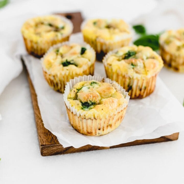 Easy Mushroom Spinach Egg Muffins - Lively Table