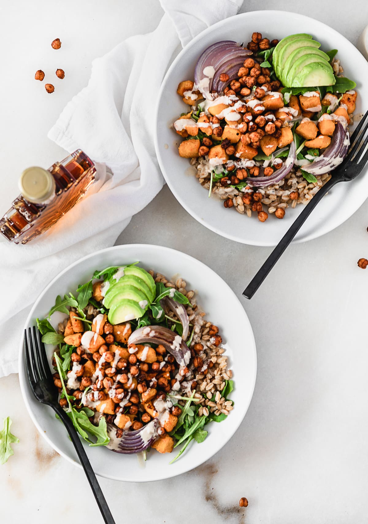 Maple Chili Chickpea Grain Bowls - Lively Table
