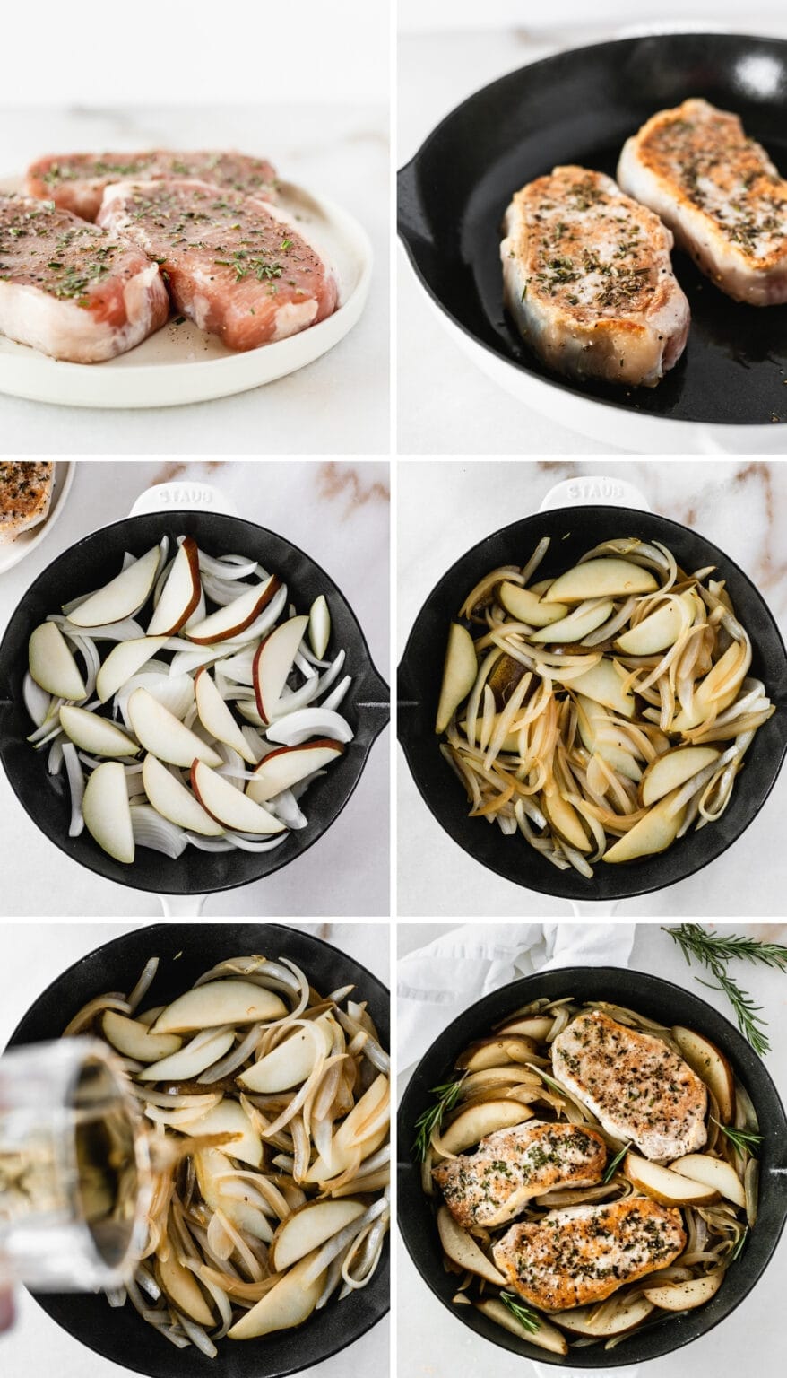 Pan Seared Pork Chops with Pears and Bourbon Lively Table