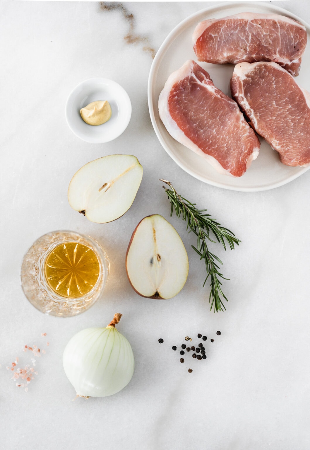 Pan Seared Pork Chops with Pears and Bourbon Lively Table