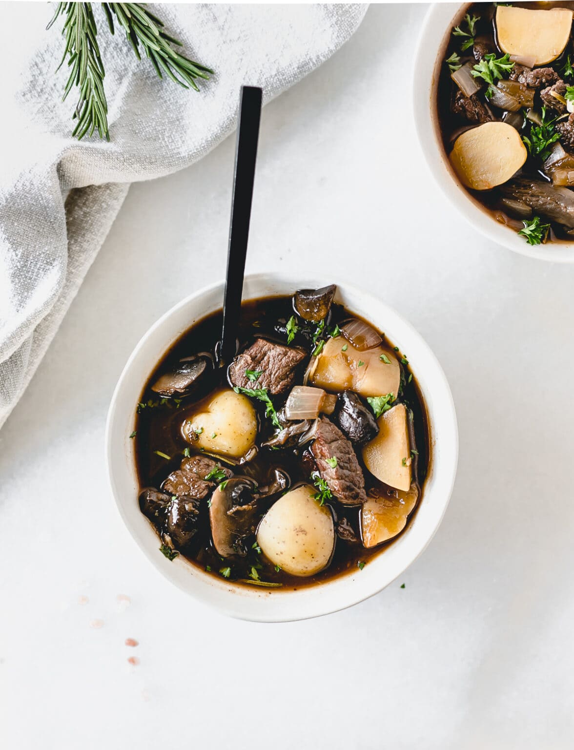 Rosemary Red Wine Mushroom Beef Stew Lively Table