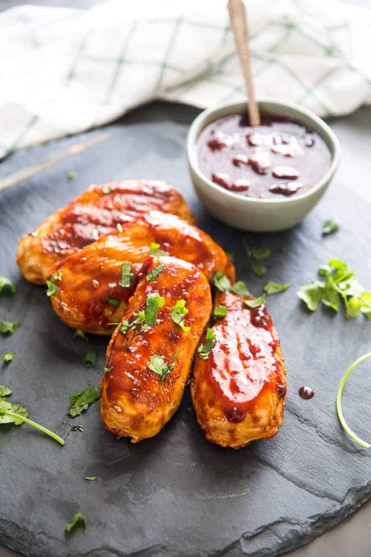 BBQ Chicken is made with a slightly sweet