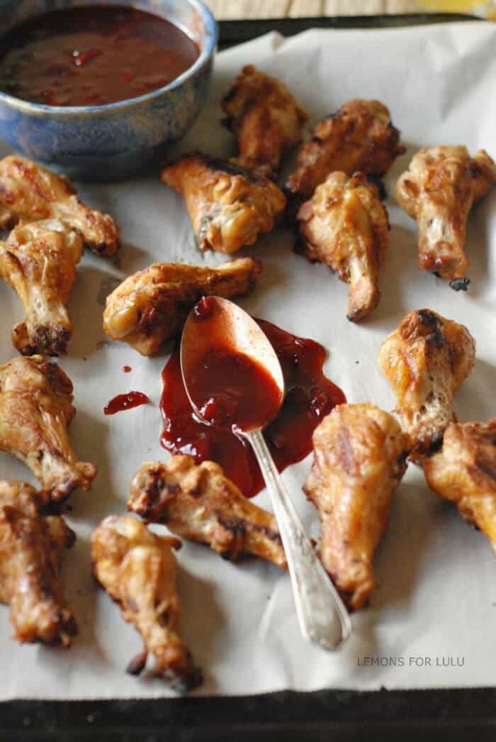 Cherry Kahlua BBQ Sauce with Chicken Drumettes