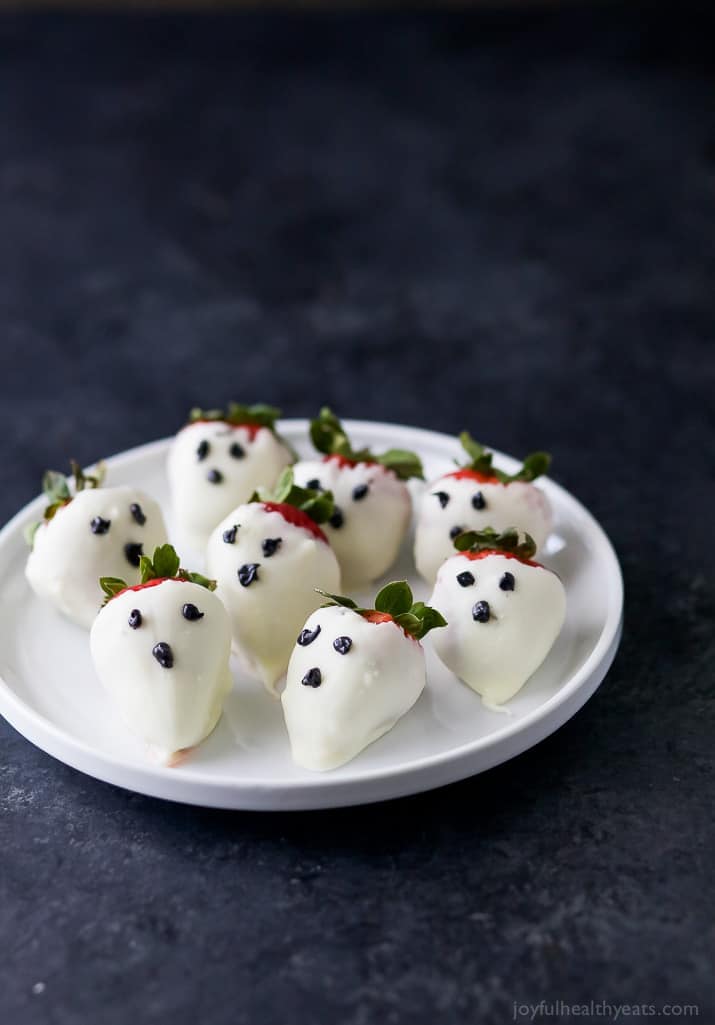 Chocolate Covered Strawberry Ghosts