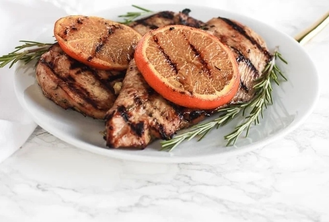 Easy Rosemary Orange Grilled Chicken