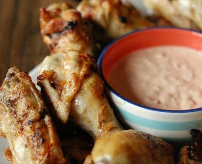 Grilled chicken wings