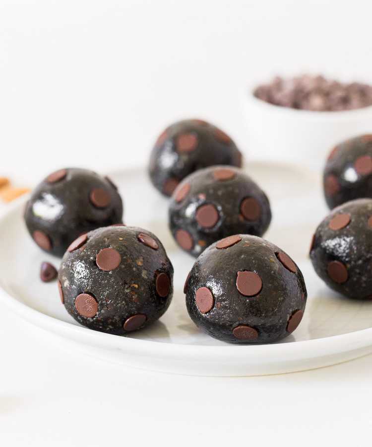 Halloween Chocolate Chip Protein Balls