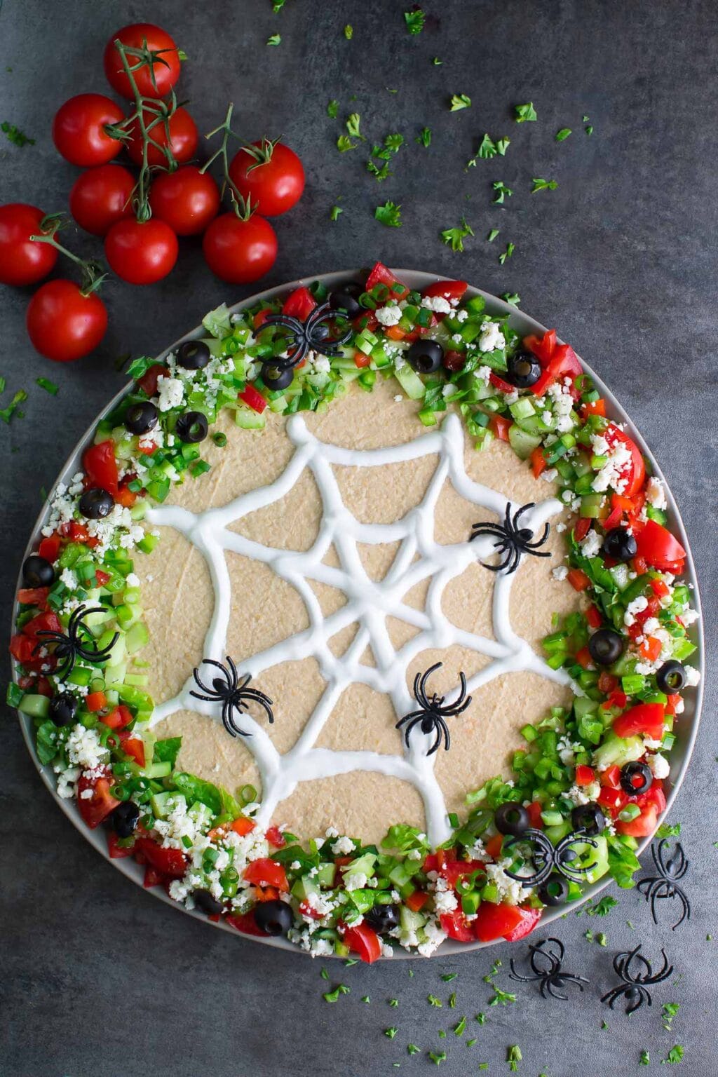 Healthy Halloween Hummus Dip