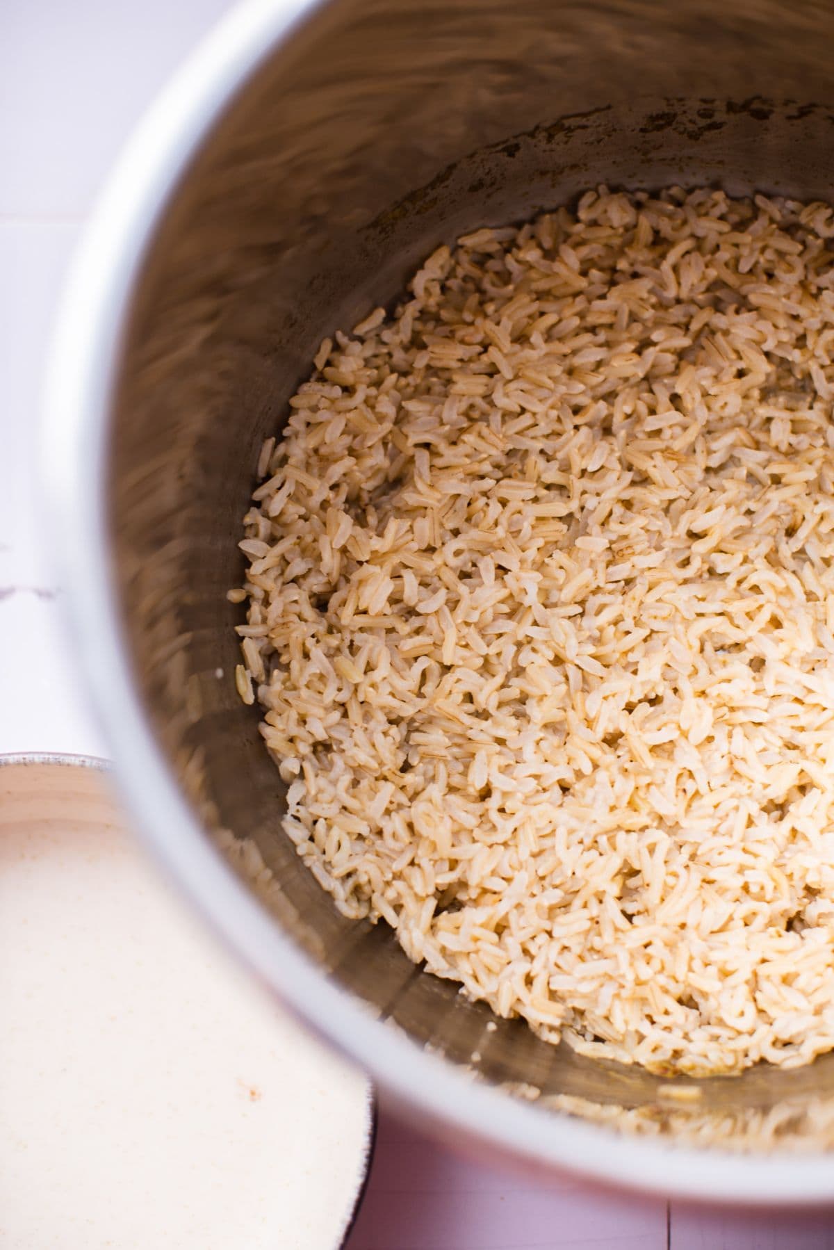 Instant pot brown rice step 8