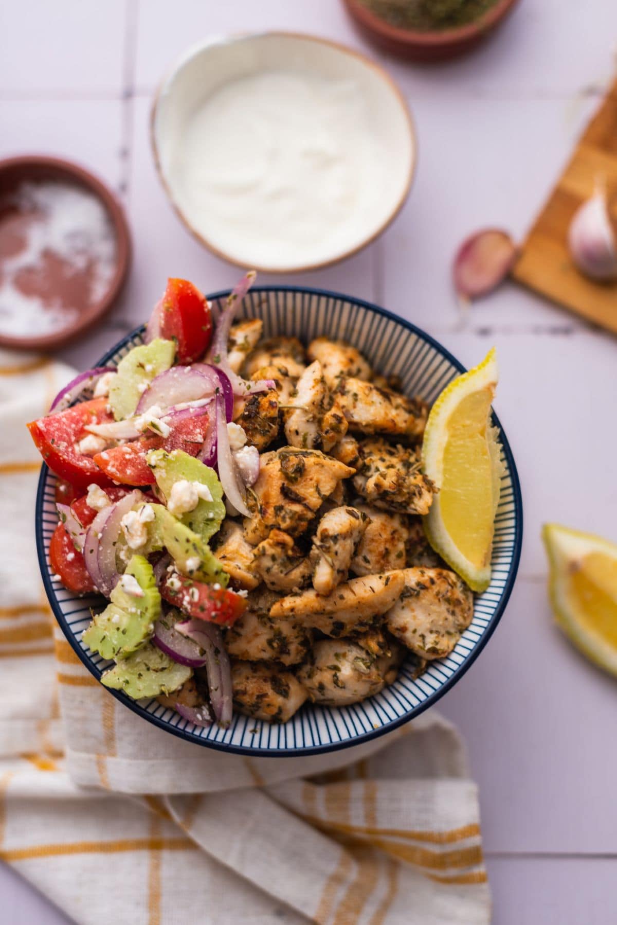 Greek chicken marinade step 10