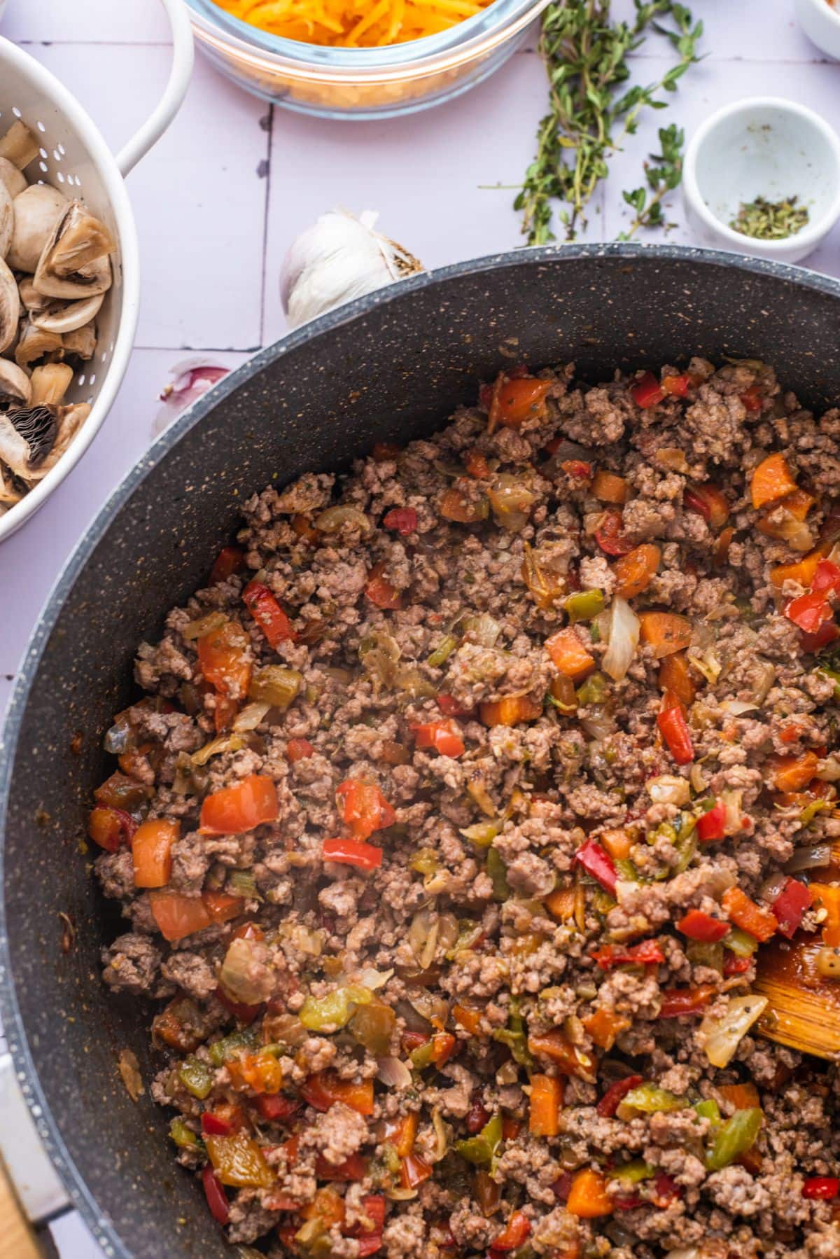 Ground beef casserole step 11