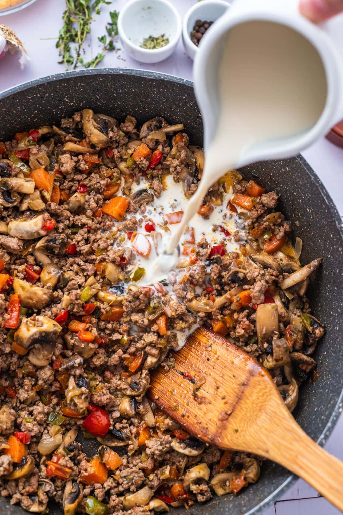 Ground beef casserole step 14