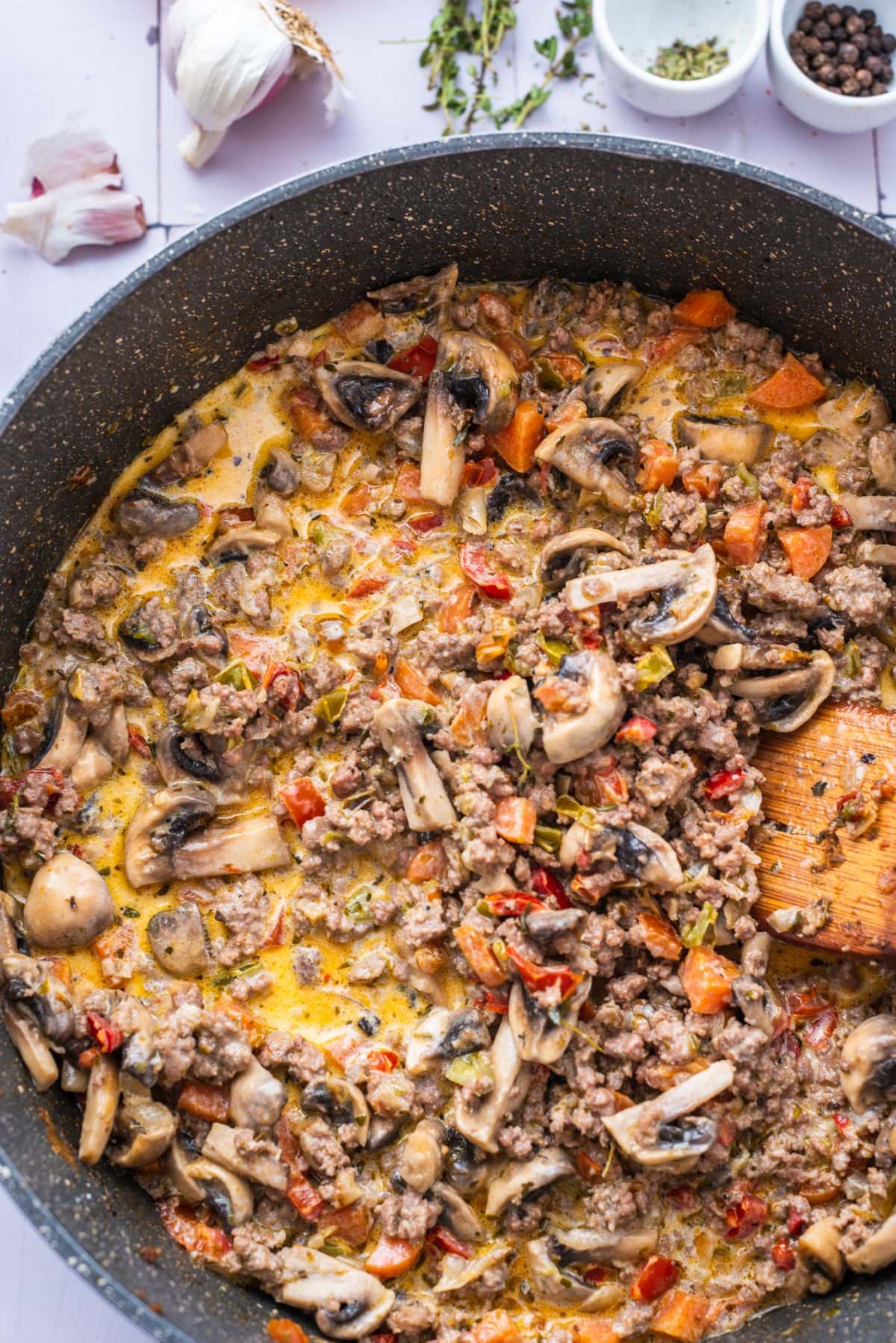 Ground beef casserole step 15