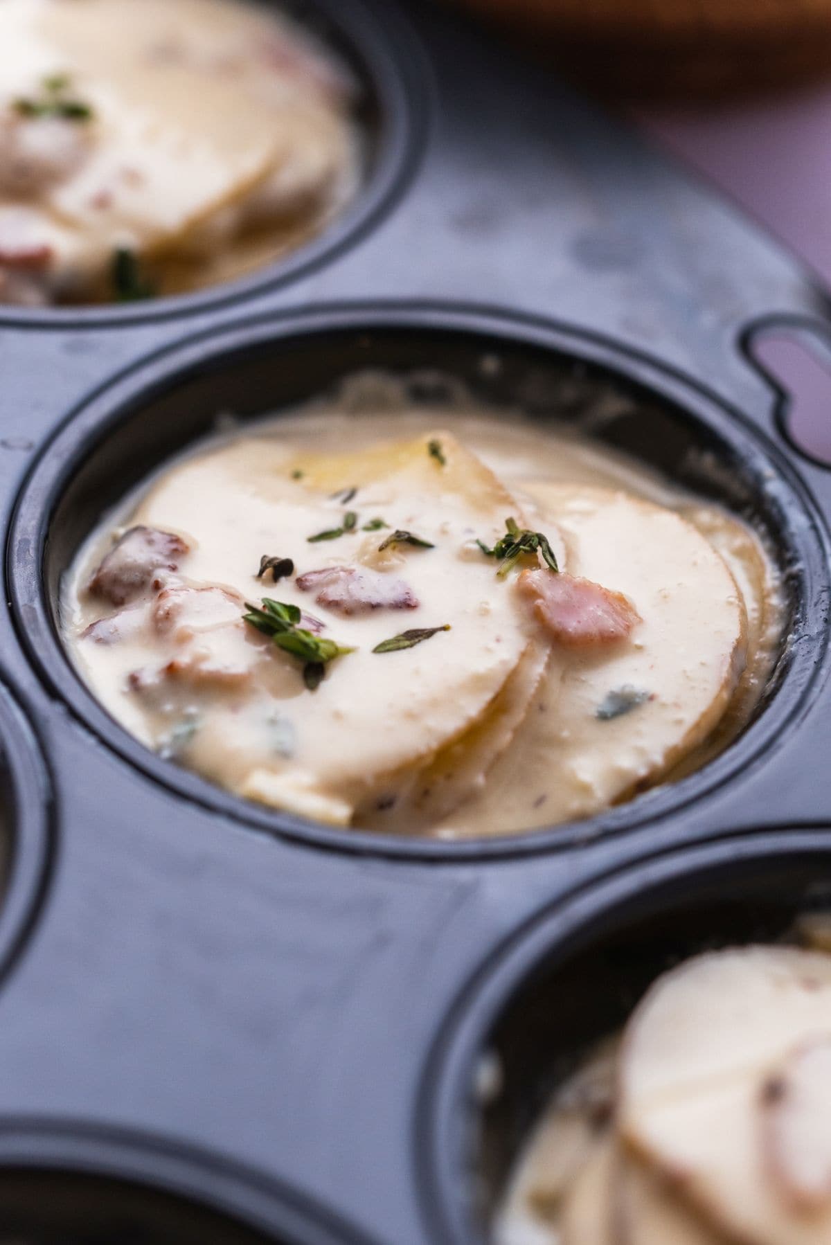 Potato gratin stacks step 11