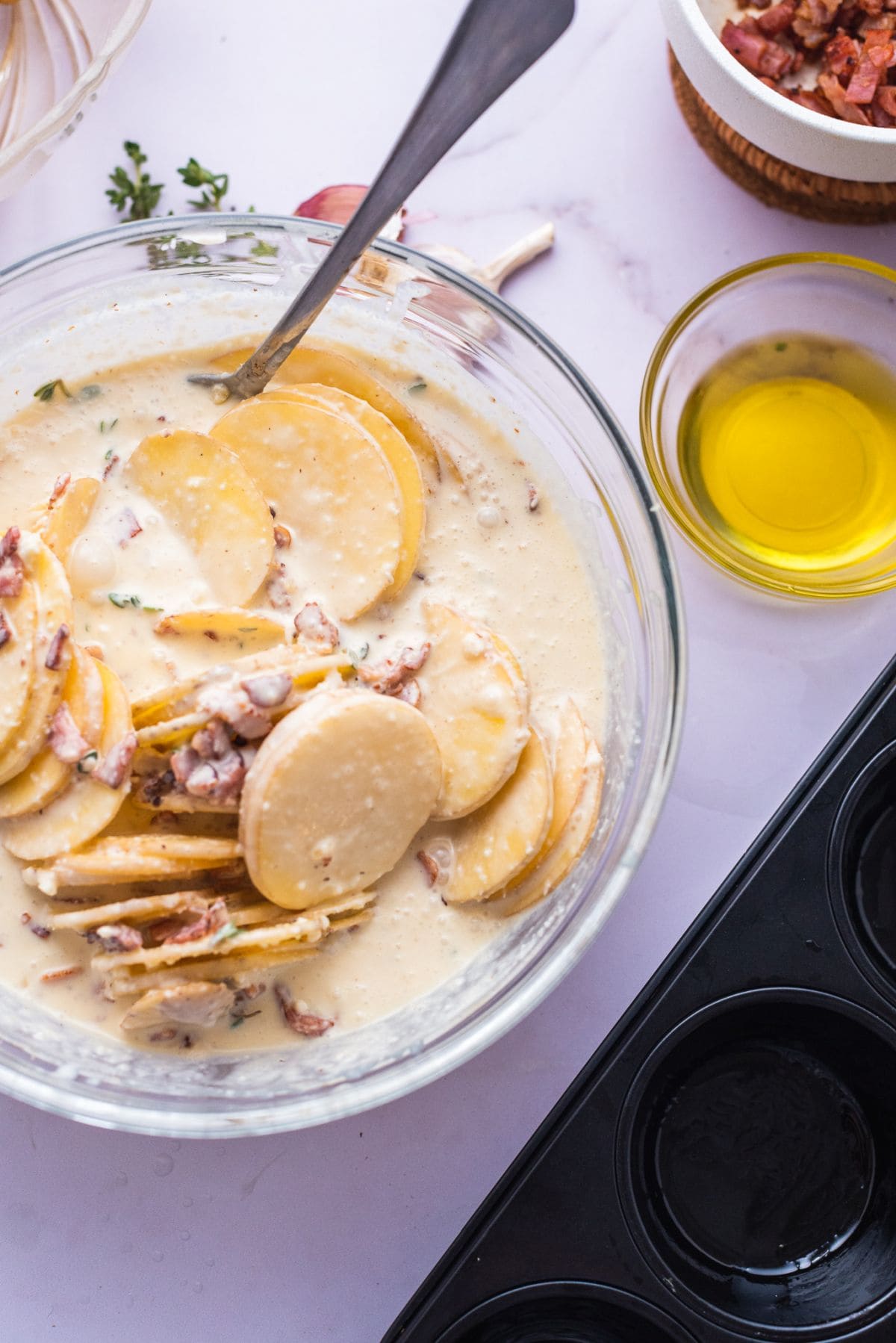 Potato gratin stacks step 8