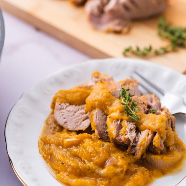 Slow Cooker Pork Loin With Peach Sauce 4641