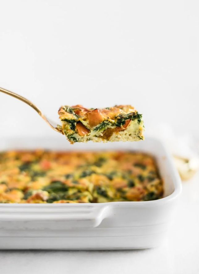 Veggie Sweet Potato Breakfast Casserole