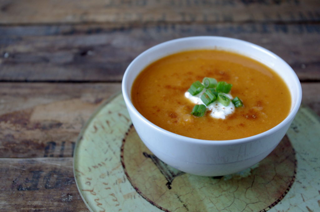 Cinnamon Roasted Sweet Potato Soup