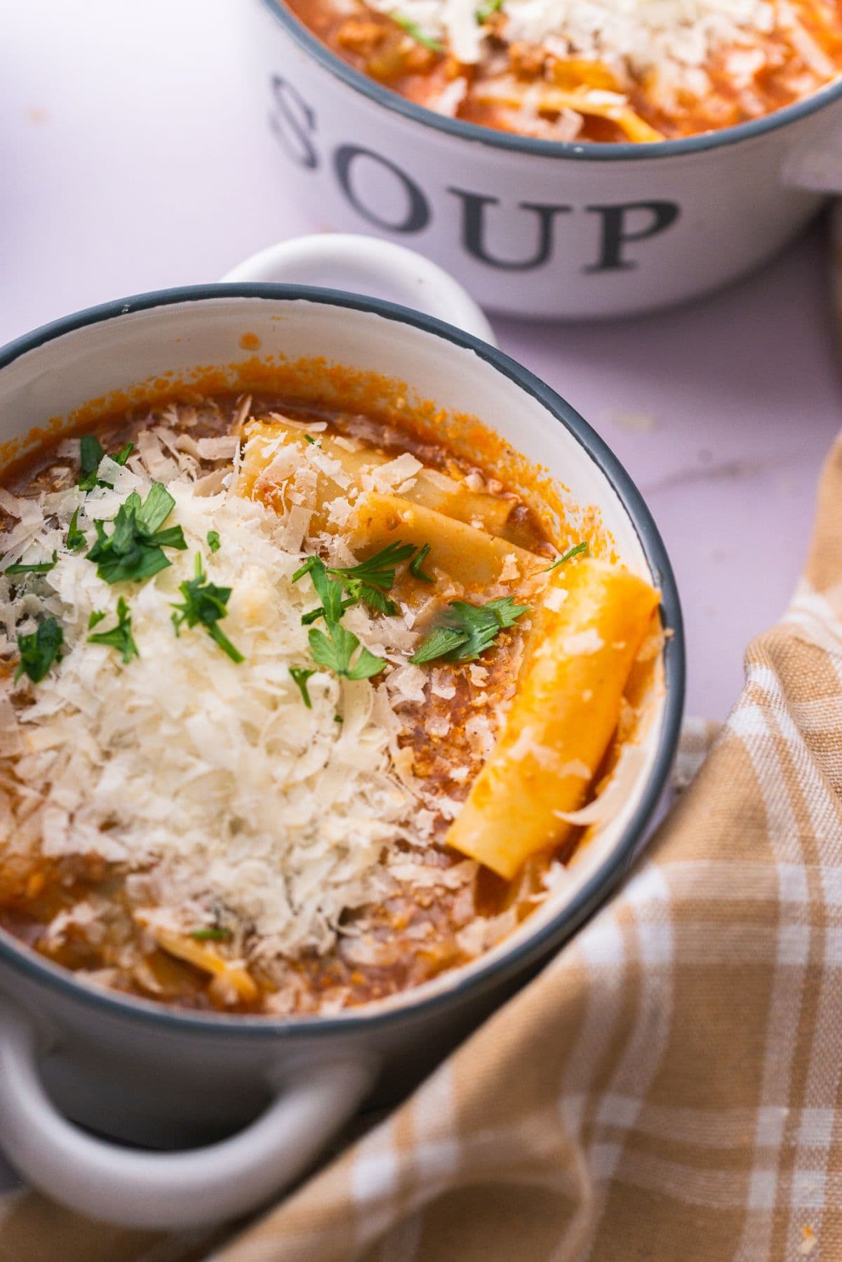 Crockpot lasagna soup 5