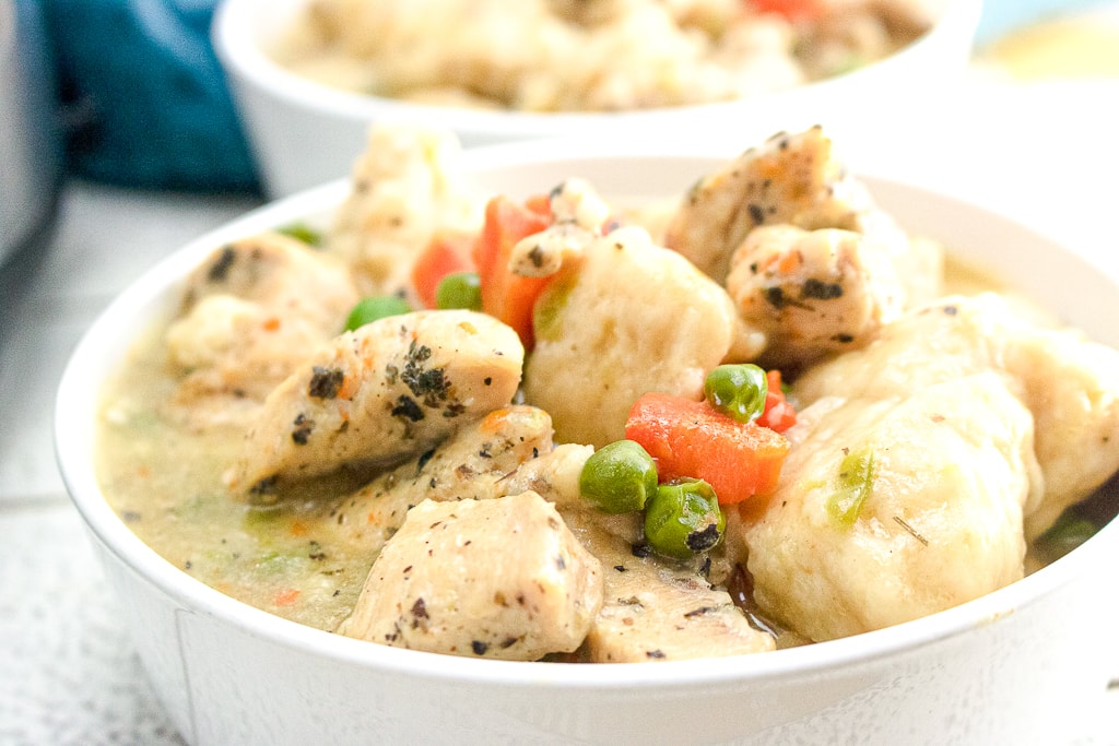 Instant Pot Chicken & Dumplings With Canned Biscuits