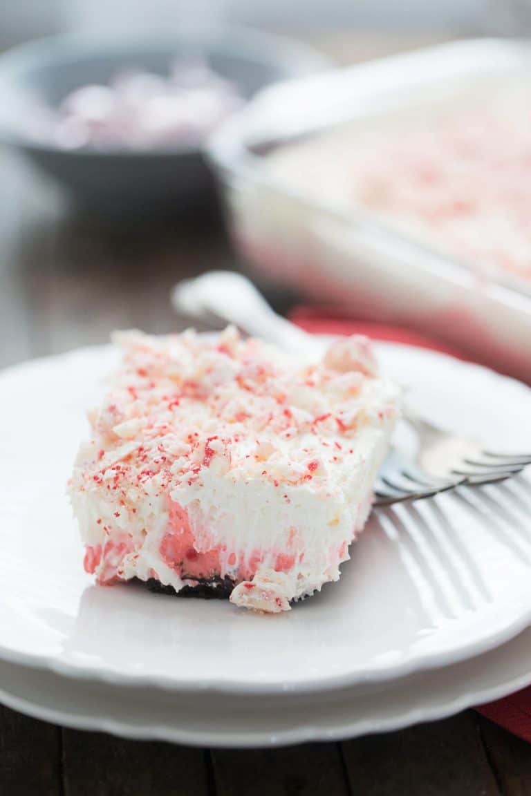 Peppermint Layered Pudding Dessert 