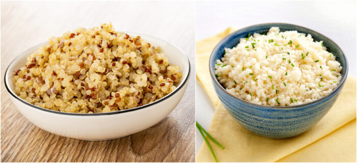 glycemic index of quinoa vs rice