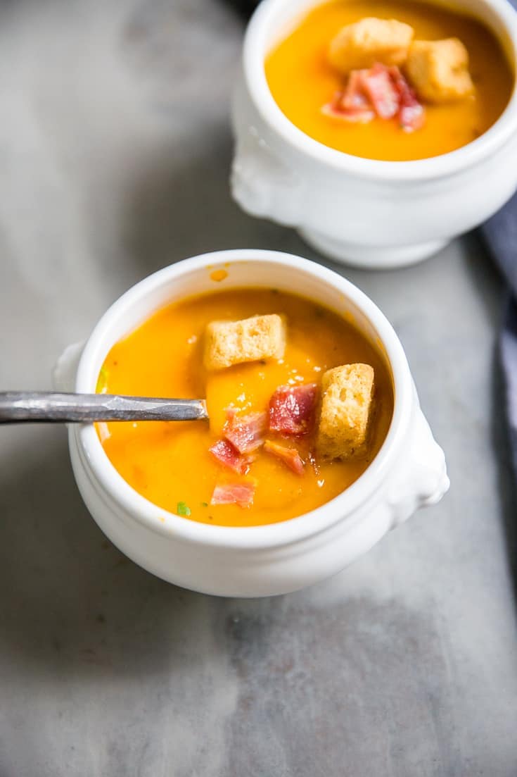 Smoky Roasted Butternut and Chipotle Soup