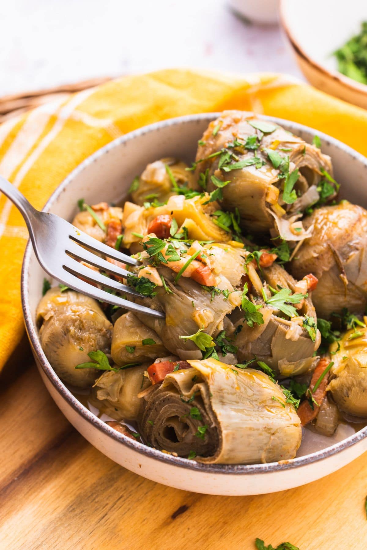 Stewed artichokes in the instant pot 2