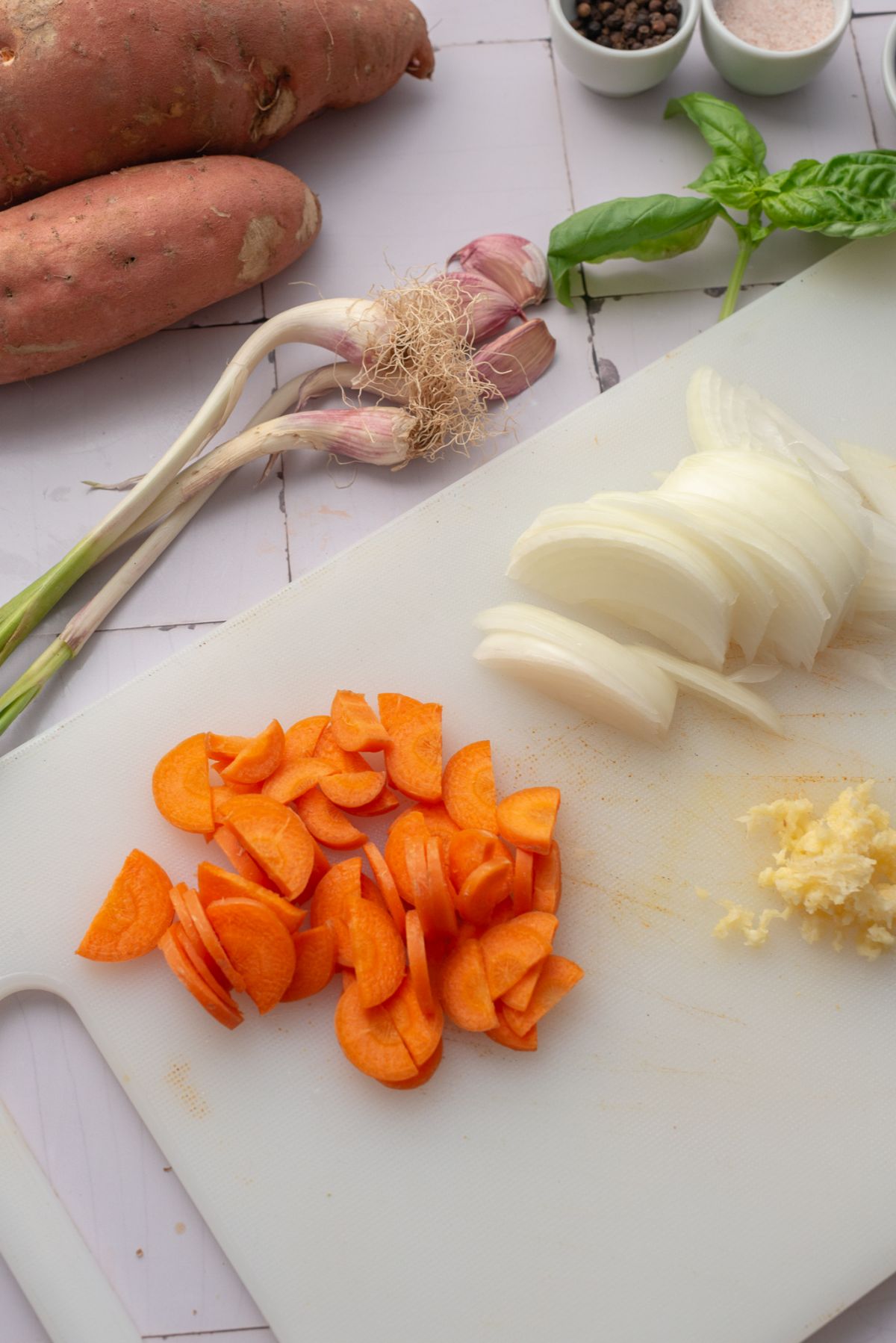 Sweet potato noodles step 1