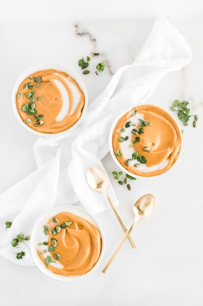 Thai Coconut Pumpkin Curry Soup 