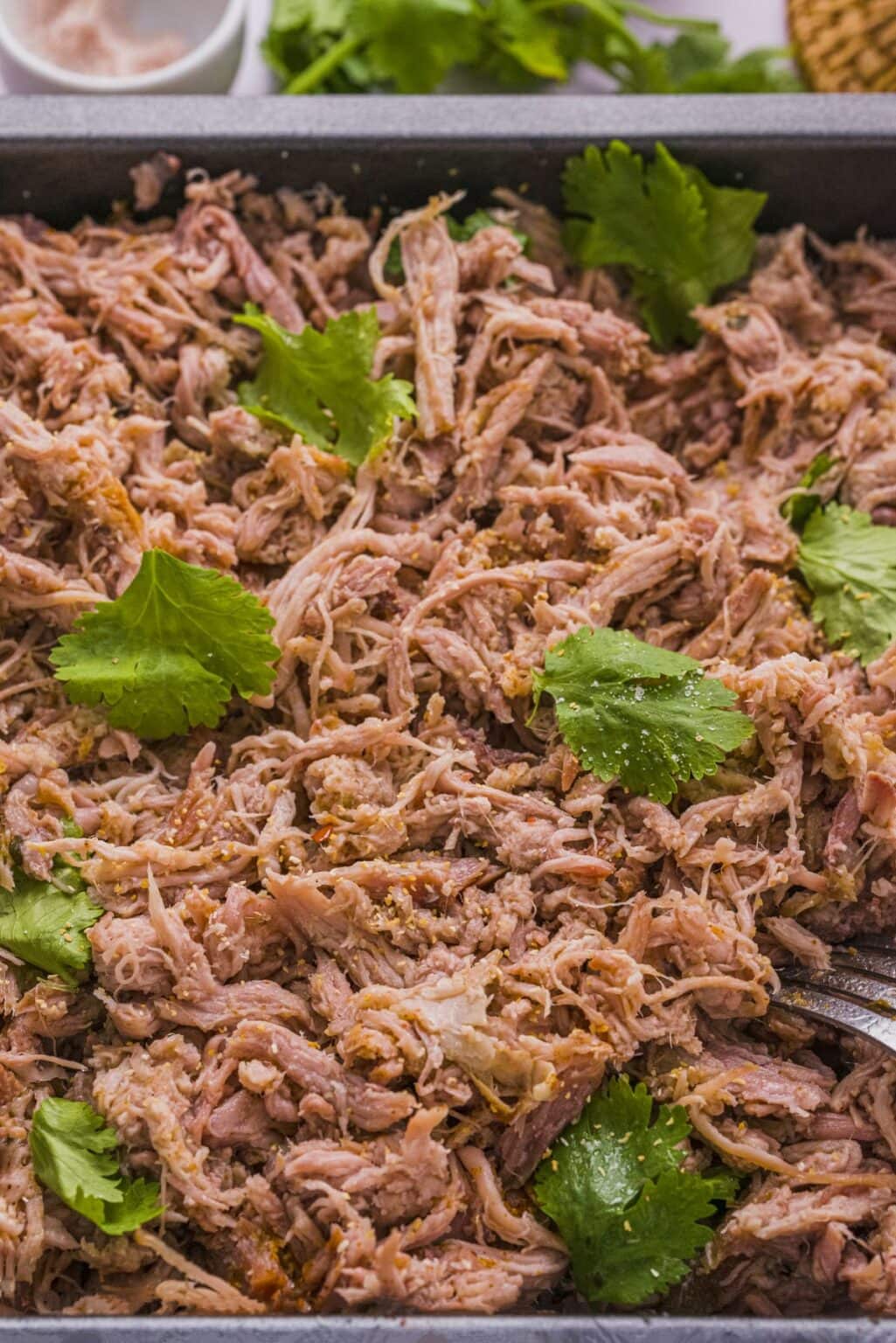Keto pulled pork made in the slow cooker