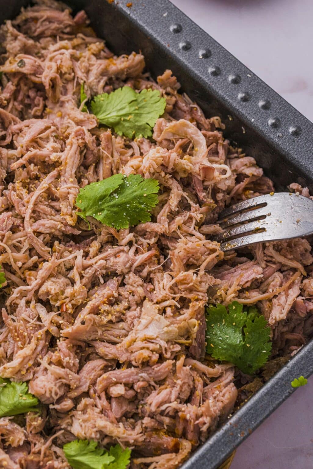 Keto pulled pork made in the slow cooker