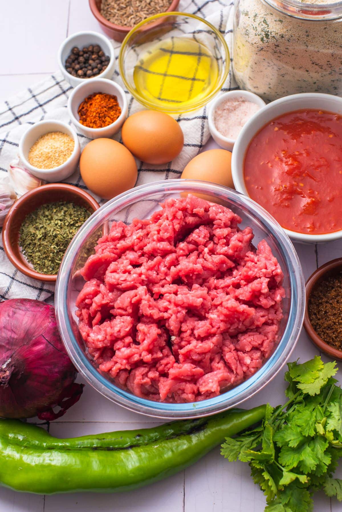 Taco meatloaf ingredients