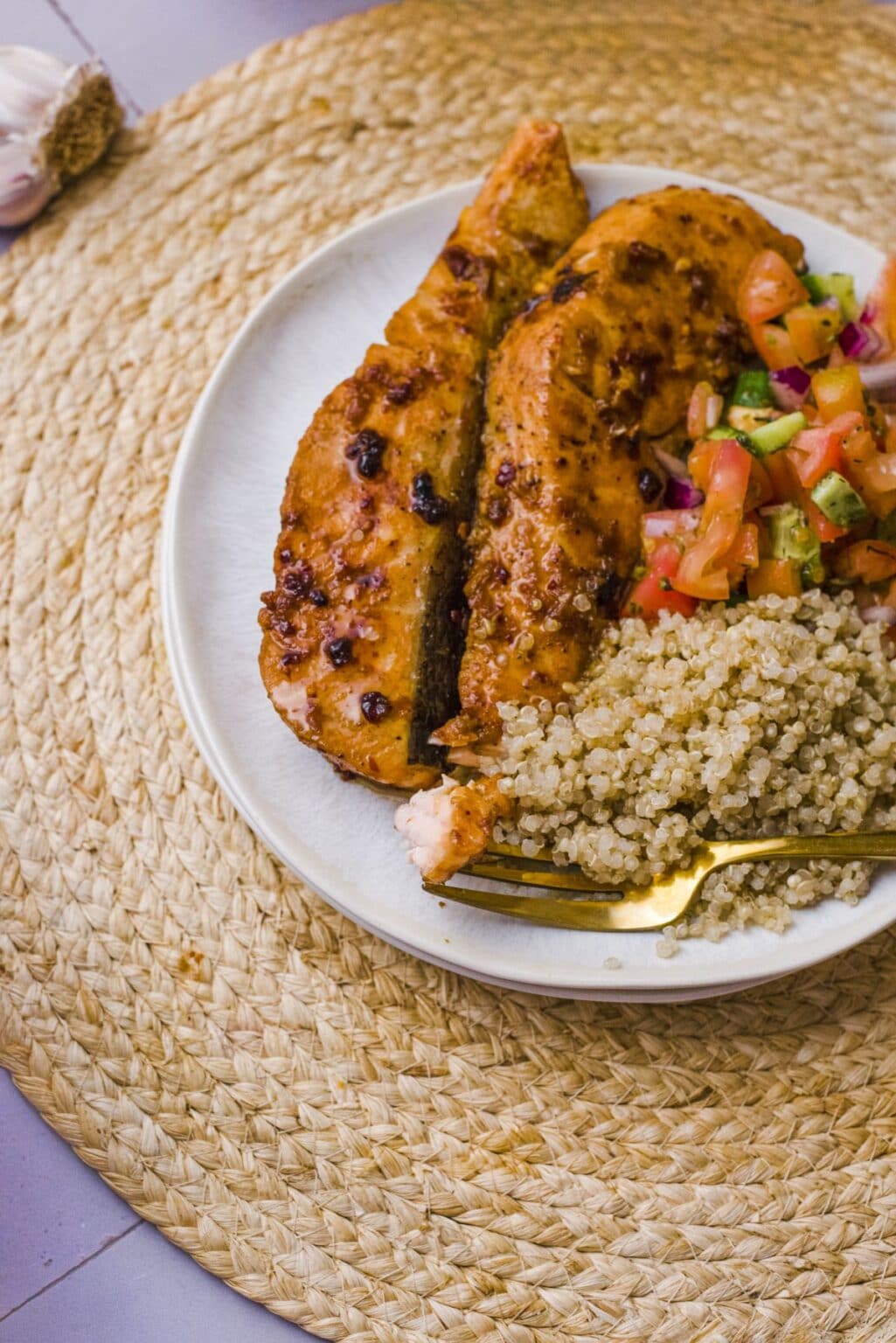 Grilled Salmon with a Quick Honey and Soy Sauce Marinade