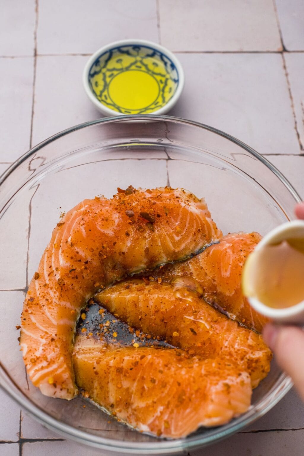 Grilled Salmon with a Quick Honey and Soy Sauce Marinade