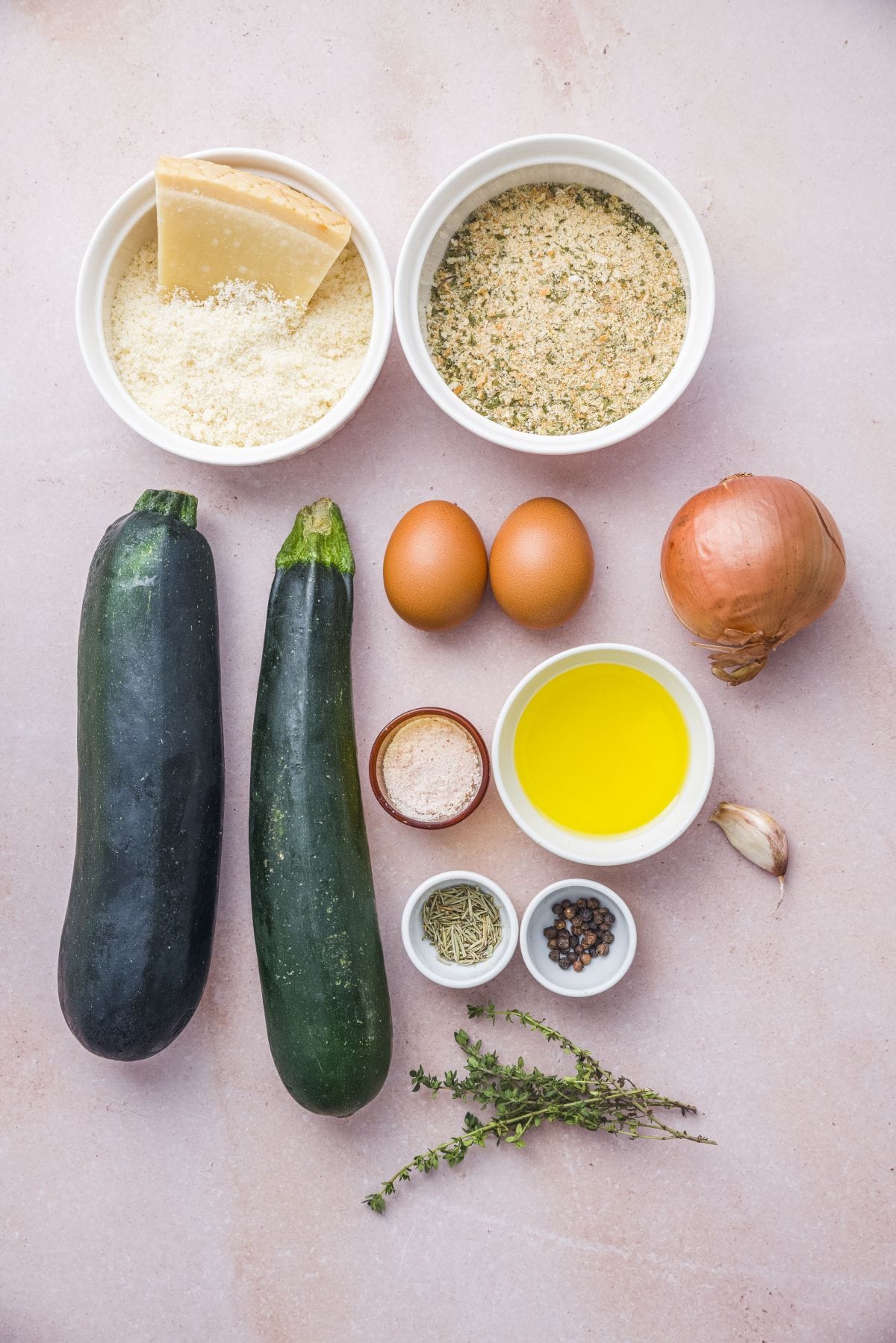 Parmesan zucchini casserole ingredients