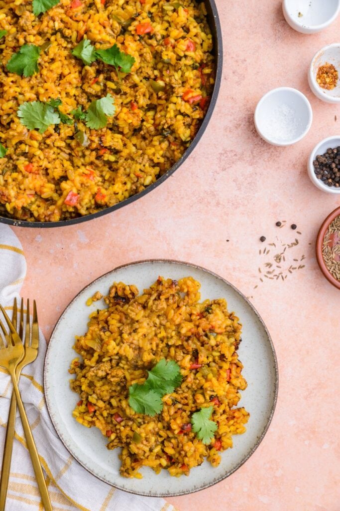 Spanish Rice with Ground Beef