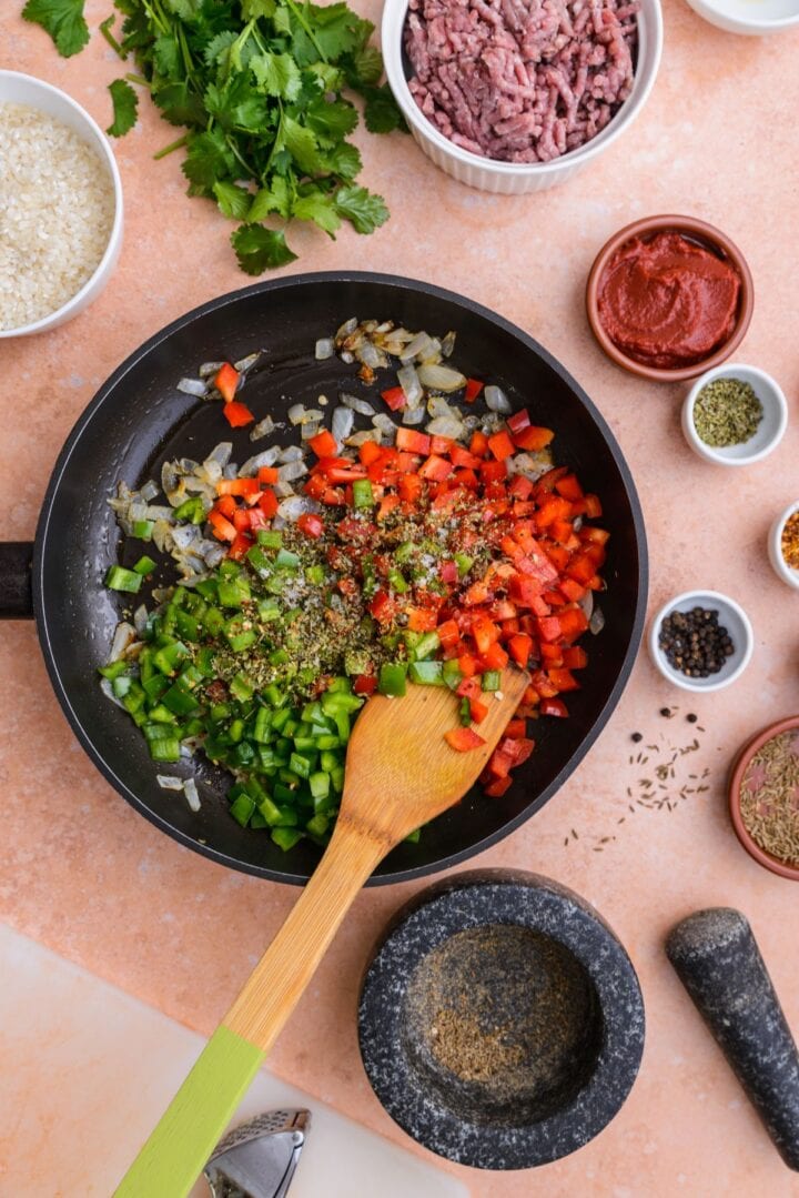 Spanish Rice with Ground Beef