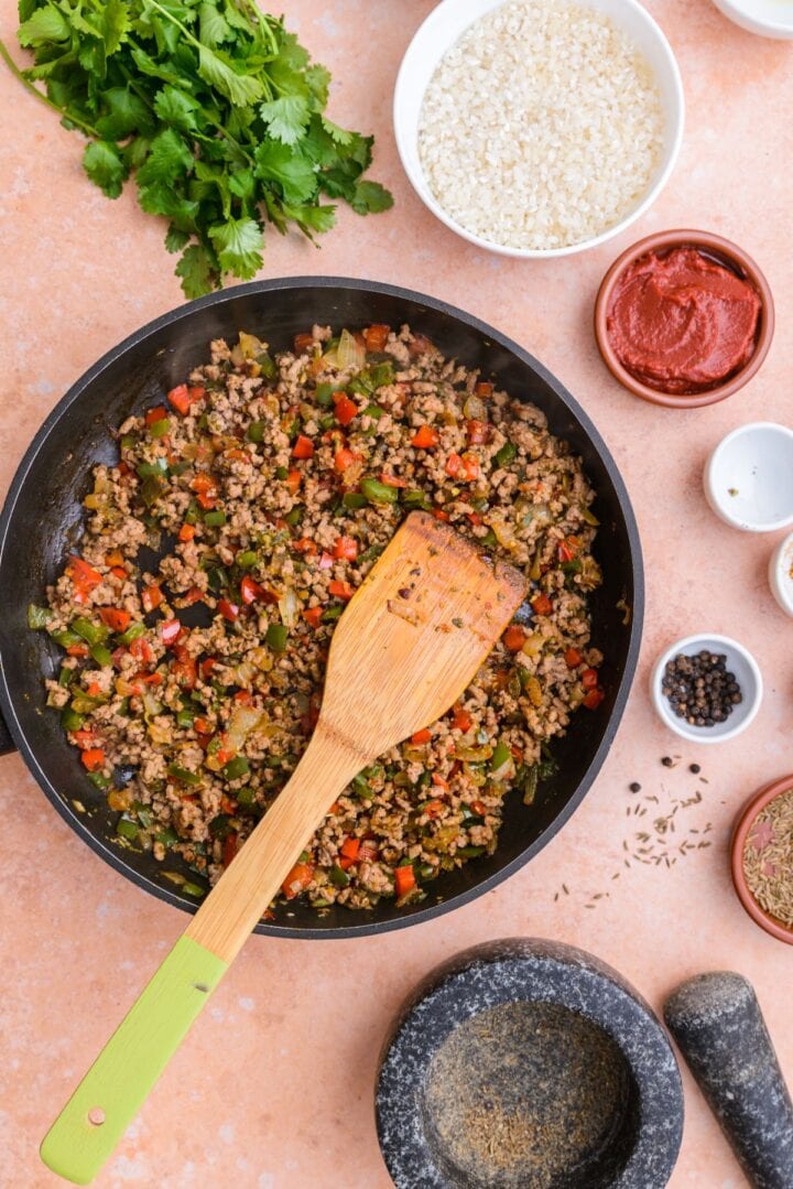 Spanish Rice with Ground Beef