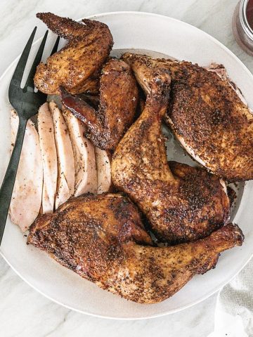 She Flattened The Chicken Before Grilling And The BBQ Started Cooking More Evenly