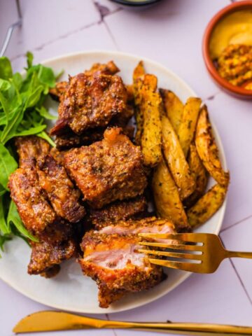 Slow Cooker Ribs Started Showing Up Finished With A Honey Mustard Glaze