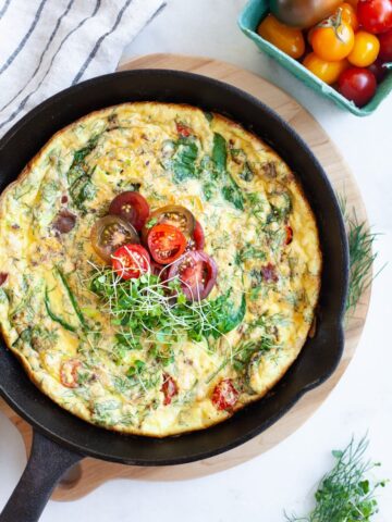 The Secret To A Rich Frittata Wasn't Dairy After All
