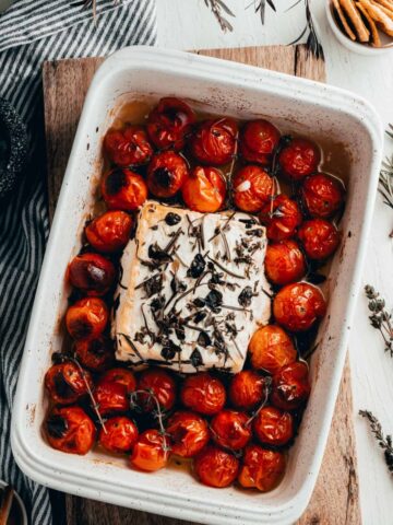 The Tomatoes Aren't the Star of This Appetizer. They're What Happens Around the Cheese