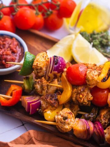 These Chicken Kabobs Skip the Usual Marinade and Use Something Much Bolder