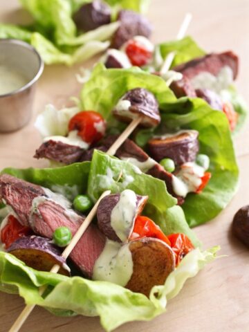 This Father's Day Steak Salad Uses a Different Kind of Blue