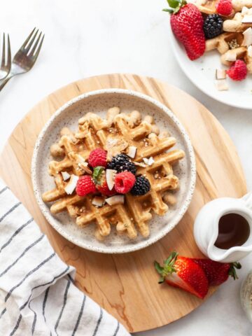 Traditional Flour Isn't What Gives These Waffles Their Texture