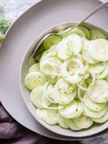One Ingredient Is Helping Cucumber Salad Stay Creamy